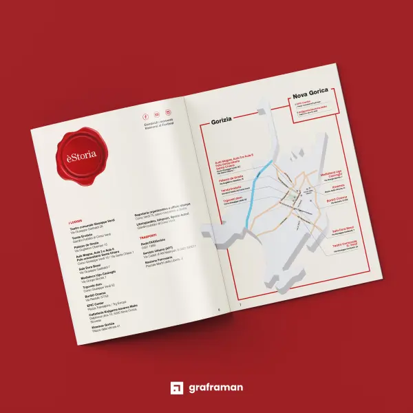 Mockup dell'interno del Giracittà 2026, con la mappa degli eventi