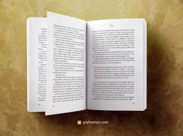 Mockup interno del libro