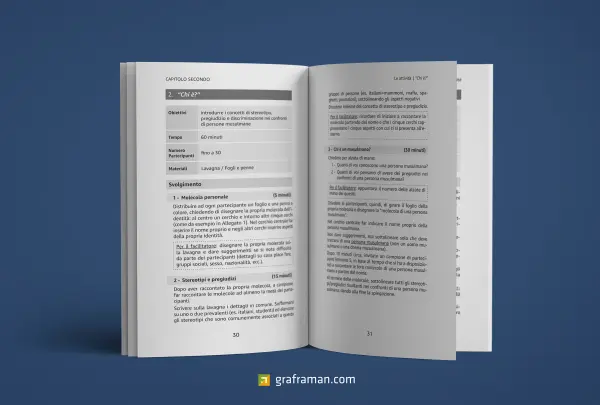 Mockup interno del libro