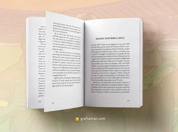 Mockup interno del libro