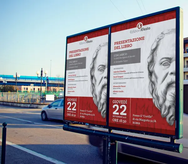 Mockup su affissione esterna stradale della locandina "L'incarico" - Graframan