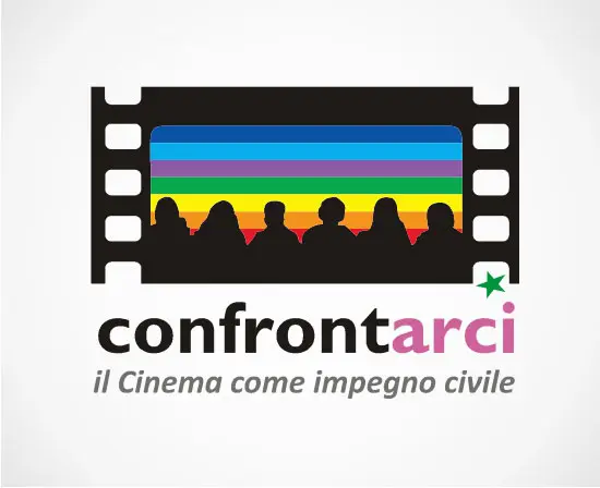 Logo della rassegna Confrontarci: il Cinema come impegno civile - Graframan