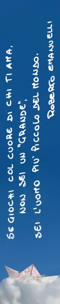 Segnalibro "Davanti agli occhi", citazione "Se giochi col cuore di chi ti ama..." - Graframan