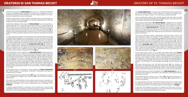 Pannello bilingue sull'Oratorio di S. Becket