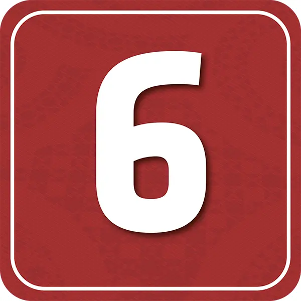 Pannello numerico "6" del percorso museale - Graframan