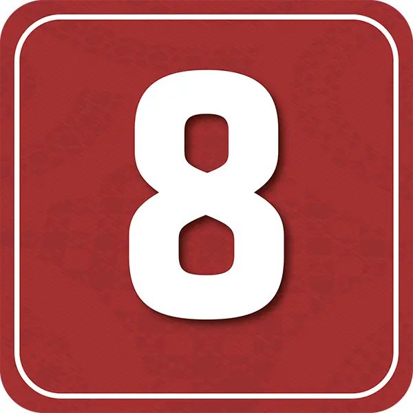 Pannello numerico "8" del percorso museale - Graframan