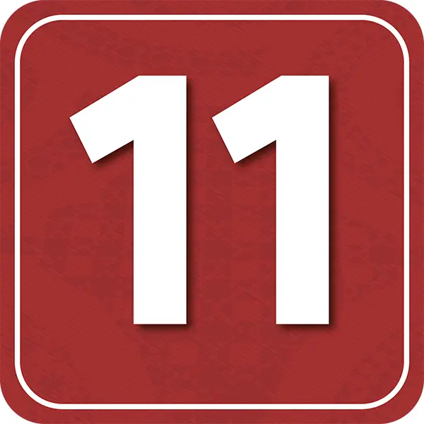 Pannello numerico "11" del percorso museale - Graframan