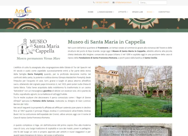 Pagina del Museo di Santa Maria in Cappella